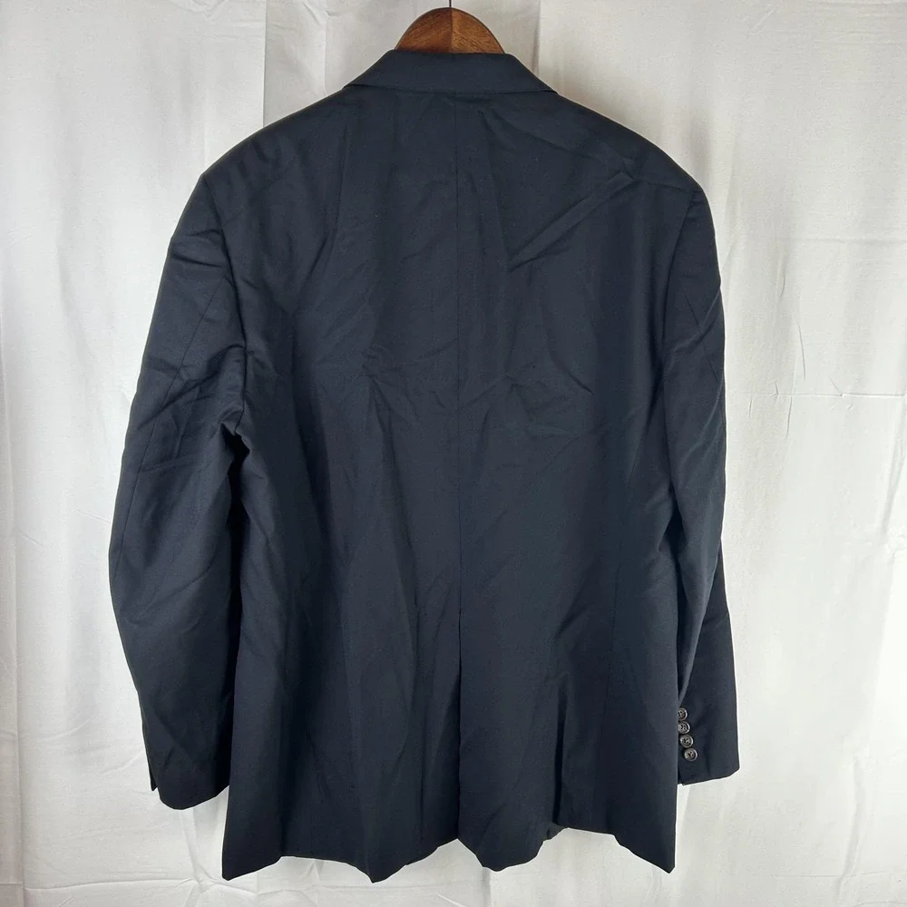 Brooks Brothers Blazer Mens‎ 46R Navy 100% Wool Two Button Sport Coat USA